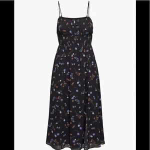 Aritzia Wilfred Genoa Midi Dress Spring Medley Black